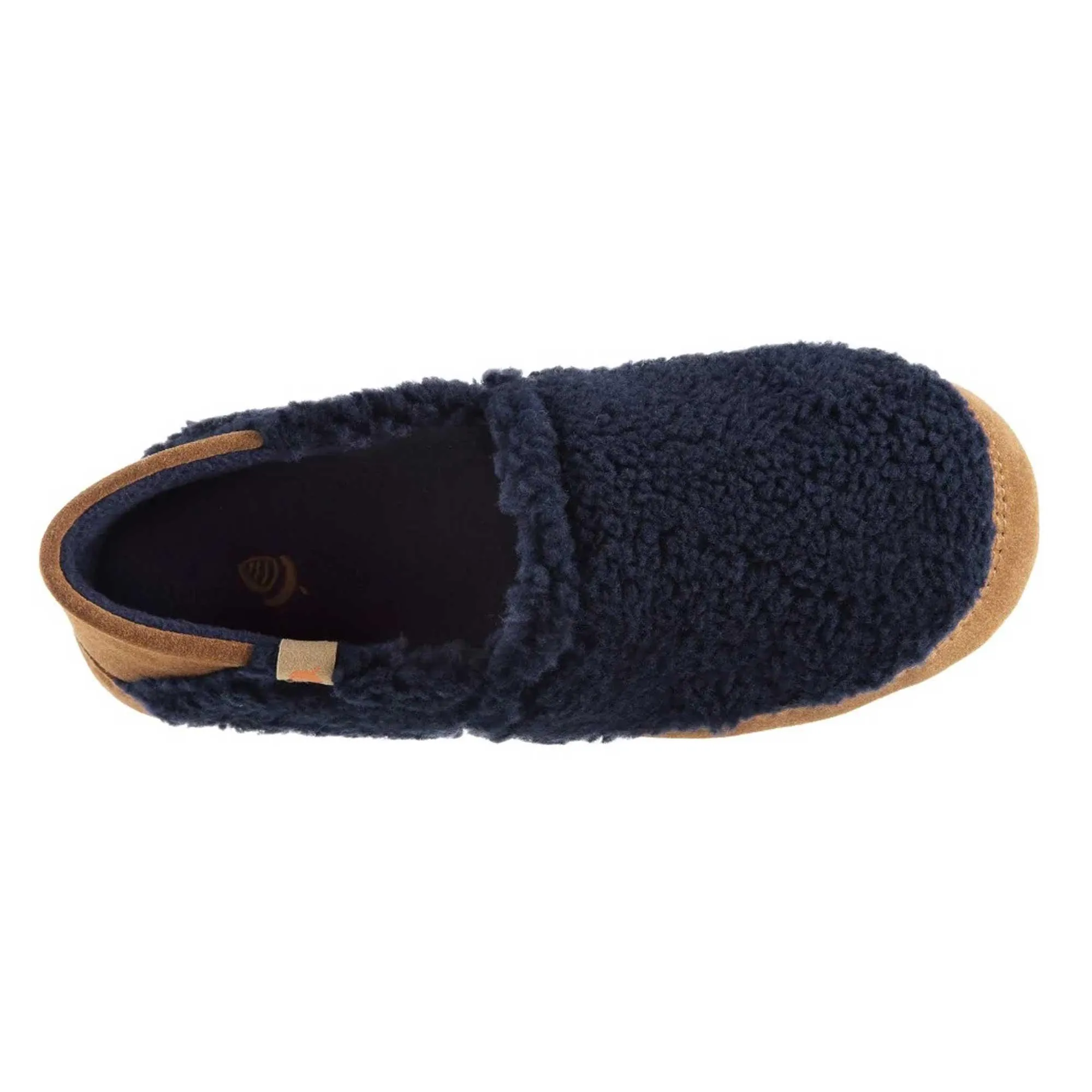 Acorn Women's Slippers - Moc II Navy Popcorn Collapsible Heel, X-Large | A20132NPCWXL