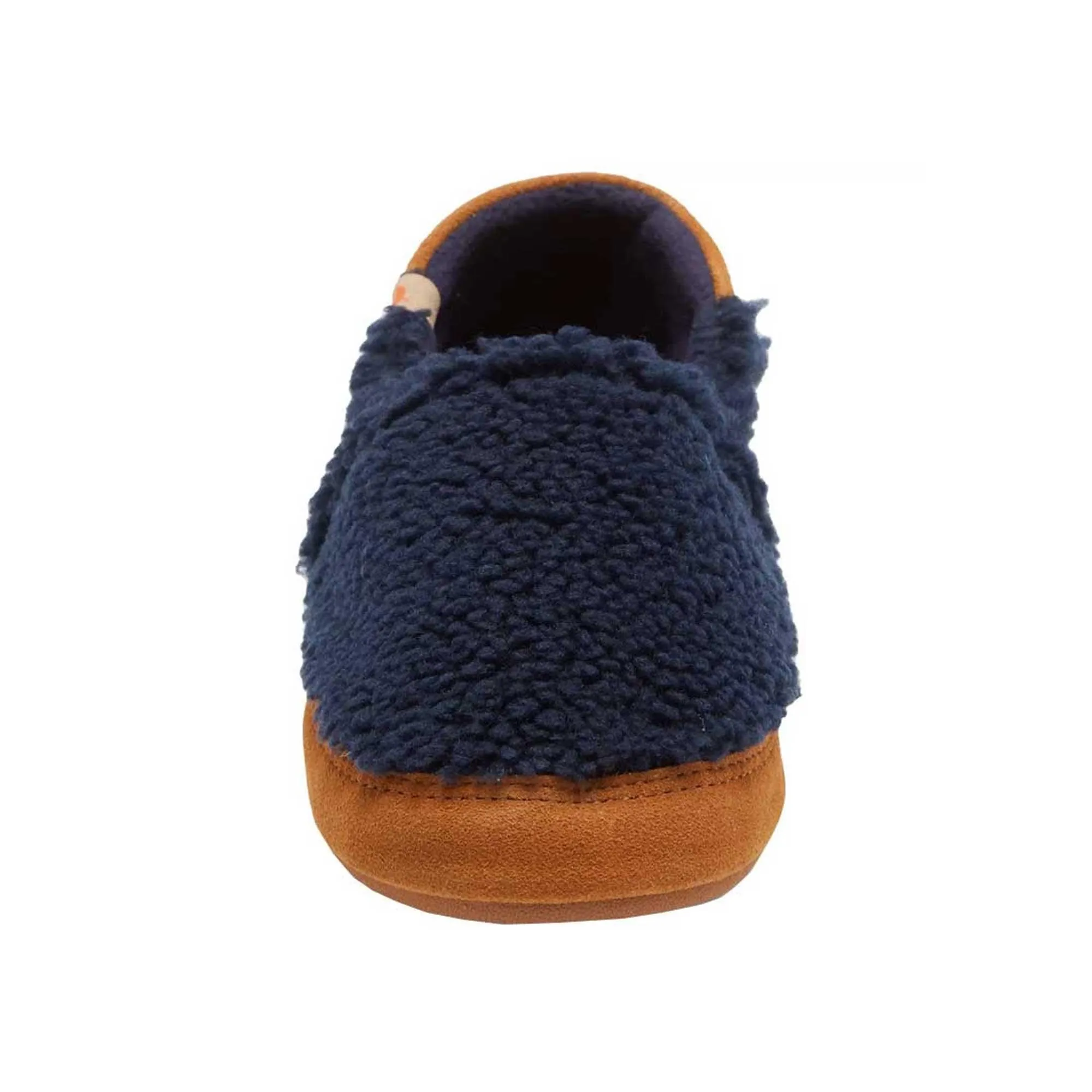 Acorn Women's Slippers - Moc II Navy Popcorn Collapsible Heel, X-Large | A20132NPCWXL