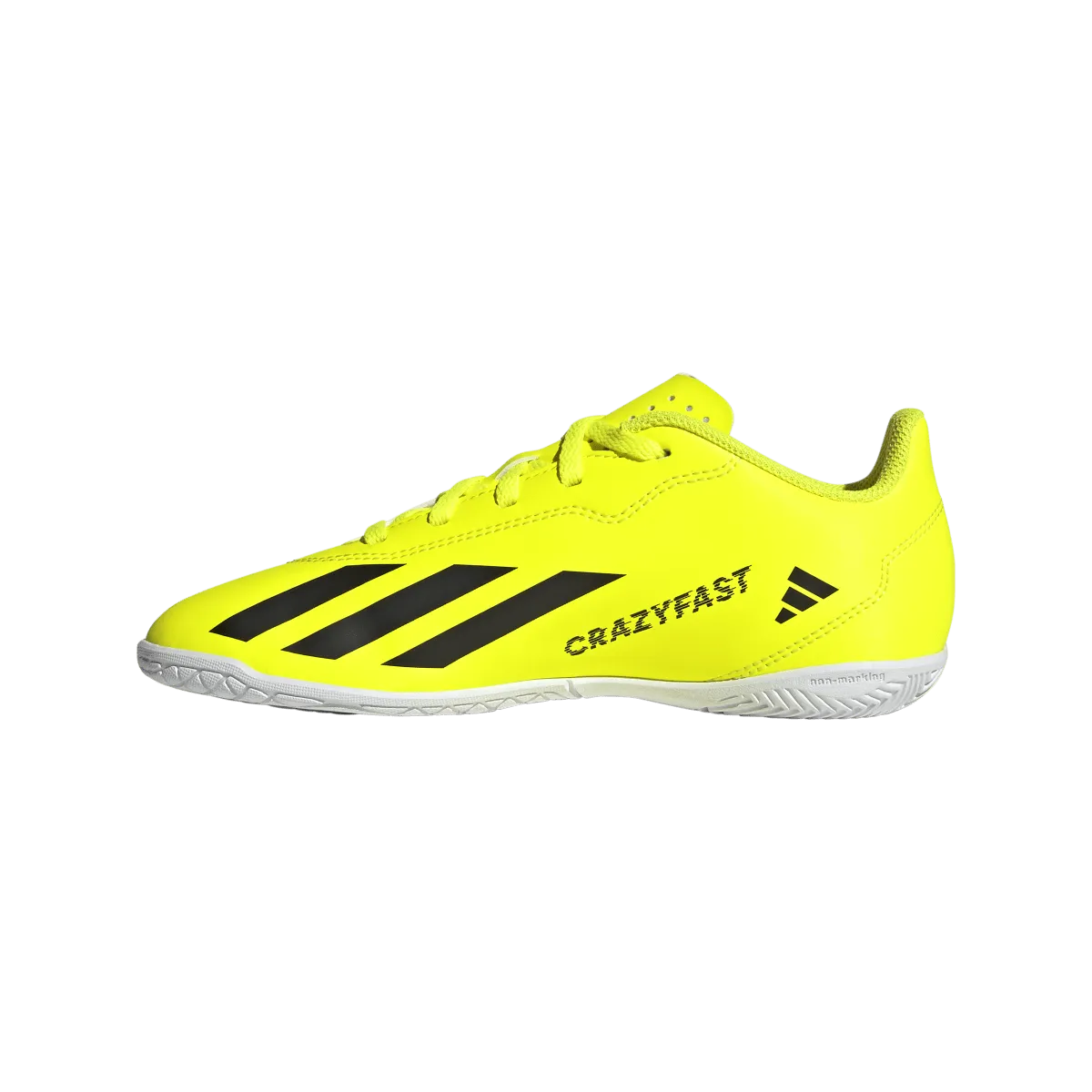 adidas X Crazyfast Club Indoor Junior Soccer Shoes IF0710 Yellow/Black/White