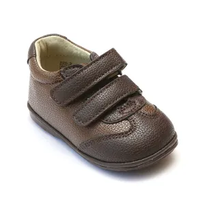 Angel Baby Boys Leather Double Strap Sneakers