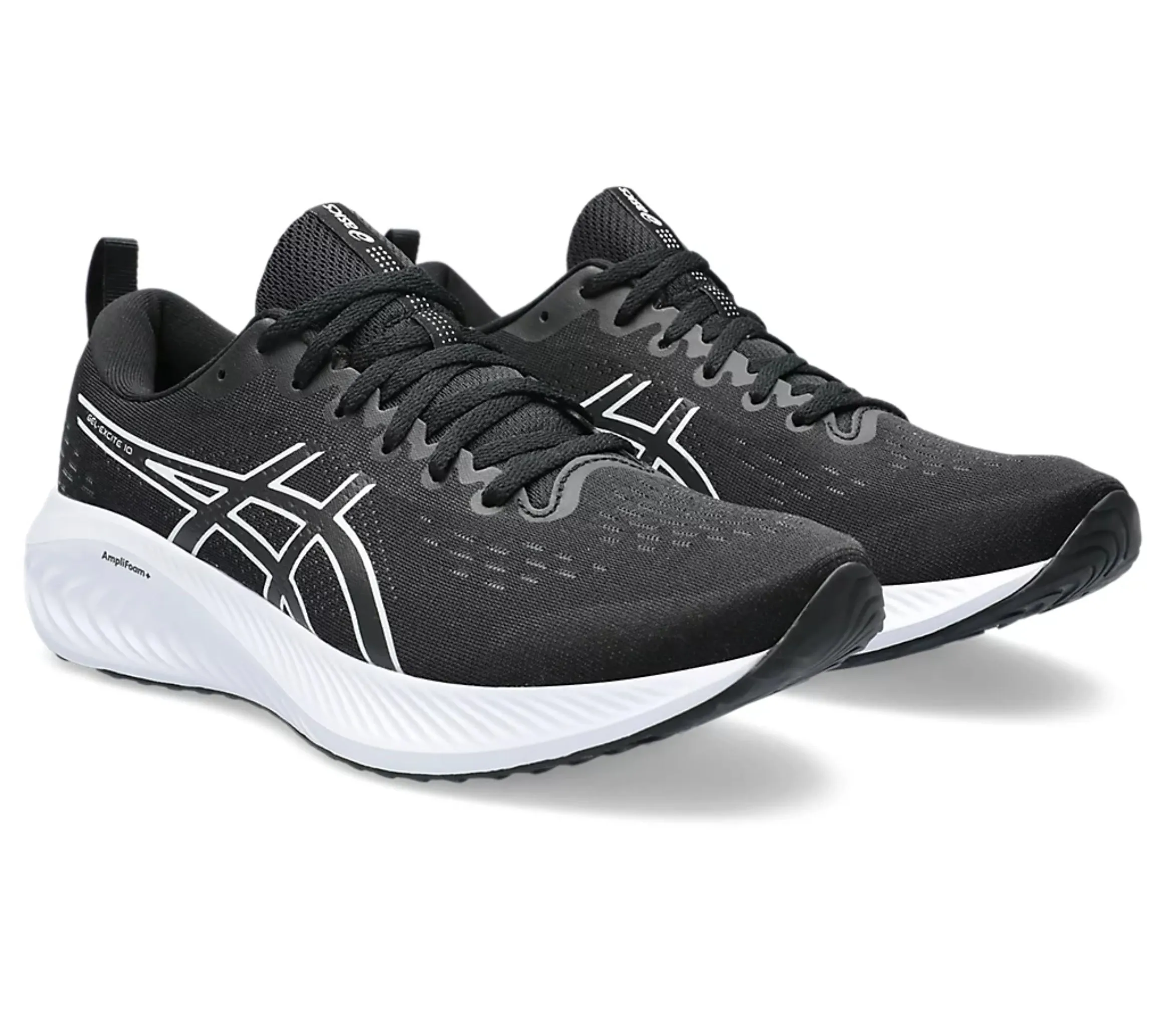 Asics GEL-EXCITE 10 Sports Running Shoes Black/White - 1011B600