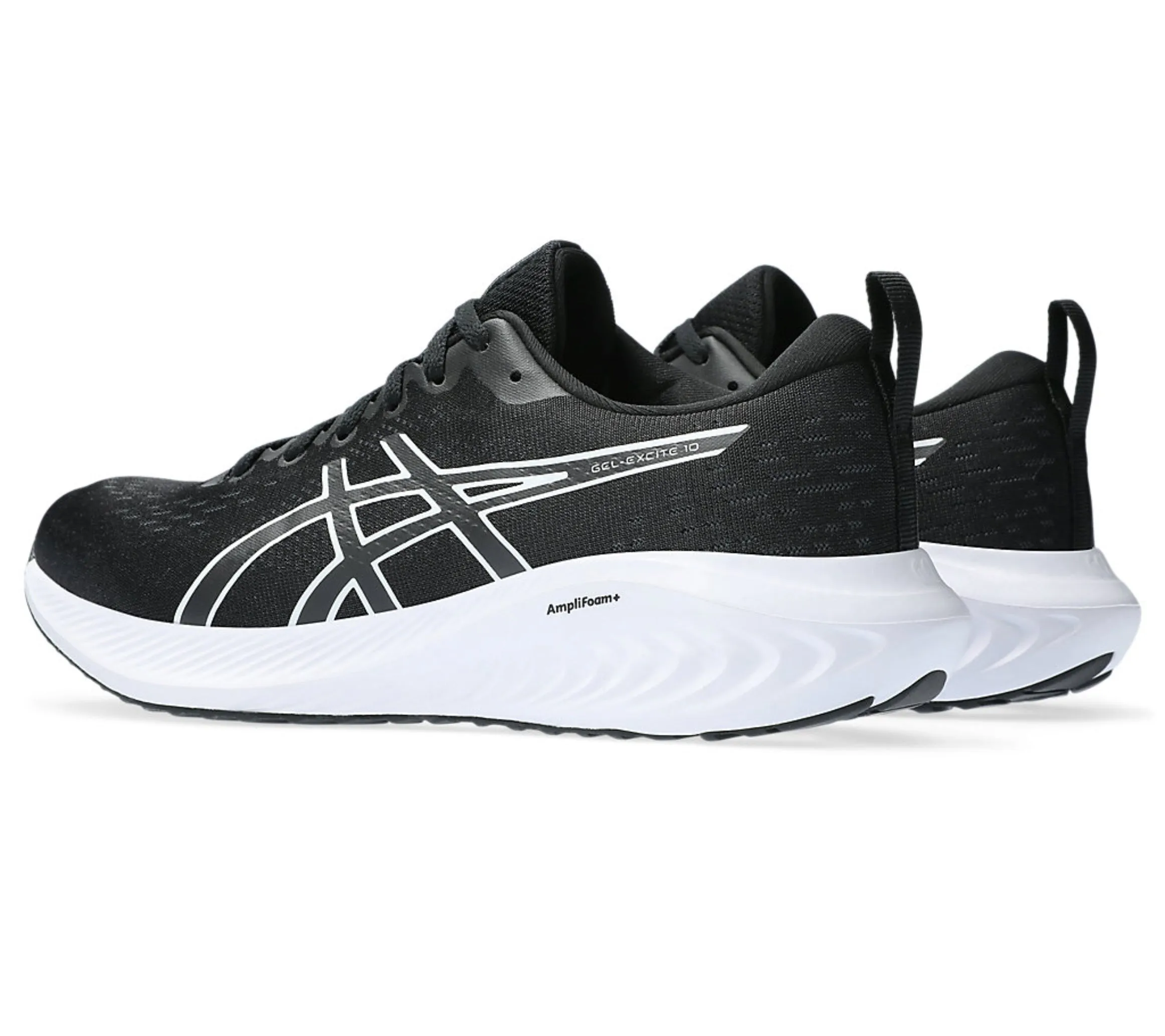 Asics GEL-EXCITE 10 Sports Running Shoes Black/White - 1011B600