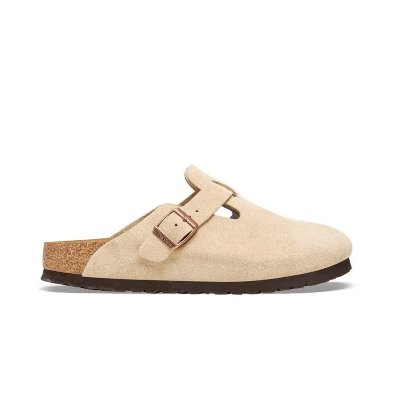 Birkenstock Boston - Latte Cream Suede