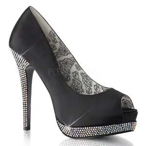 Black Peep Toe High Heels Bella-12R