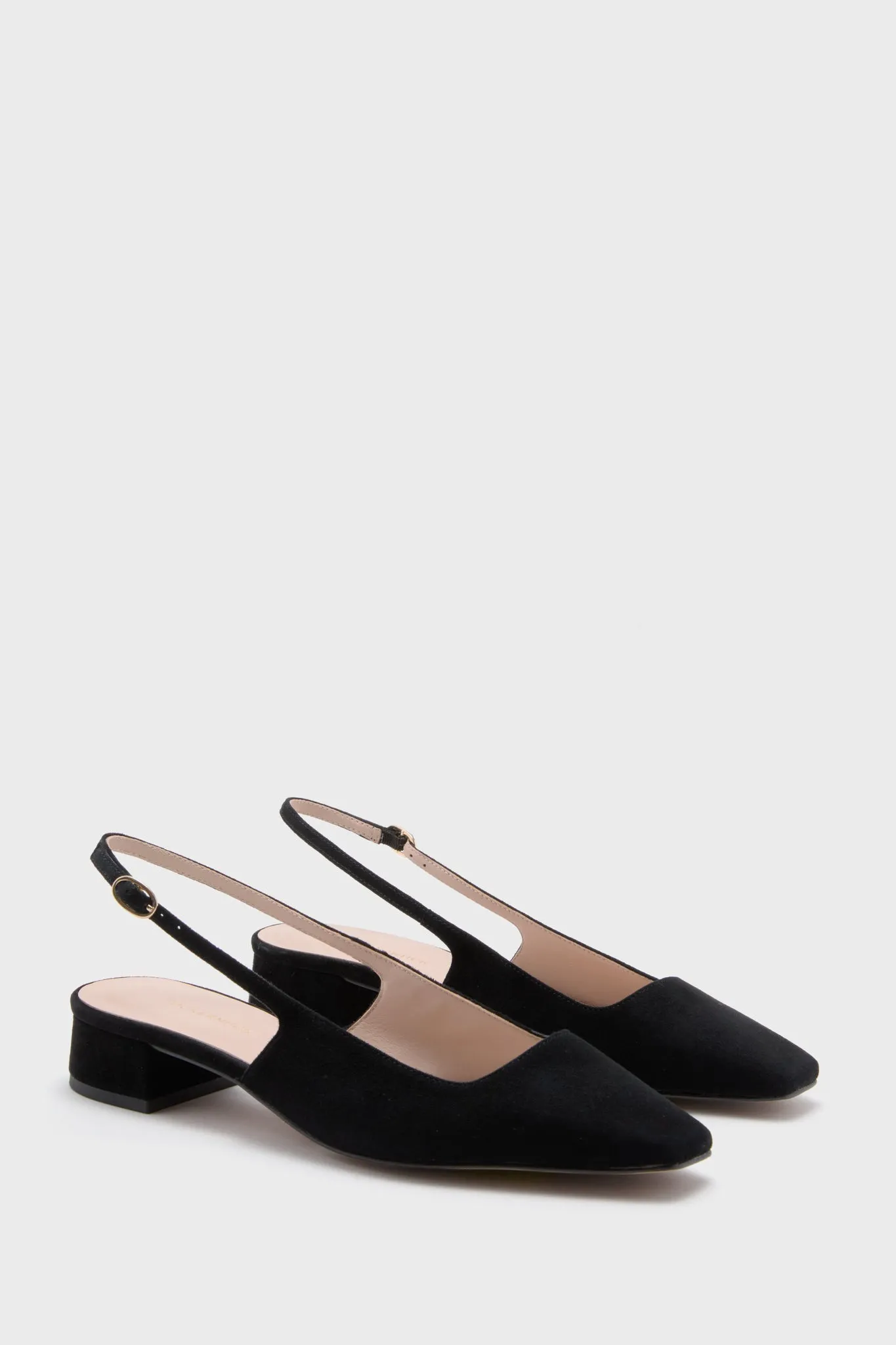 Black Suede Hollis Flats