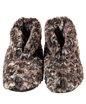 Bootie Slipper - Luxury Faux Fur in Calico (One Small Left!)