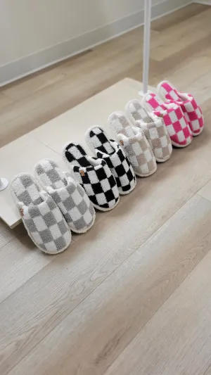 Checkered Slippers - MORE COLORS