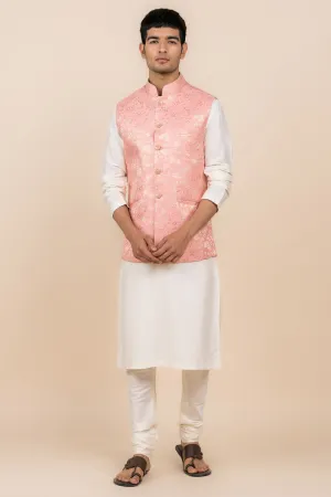 Classic Peach Brocade Bundi