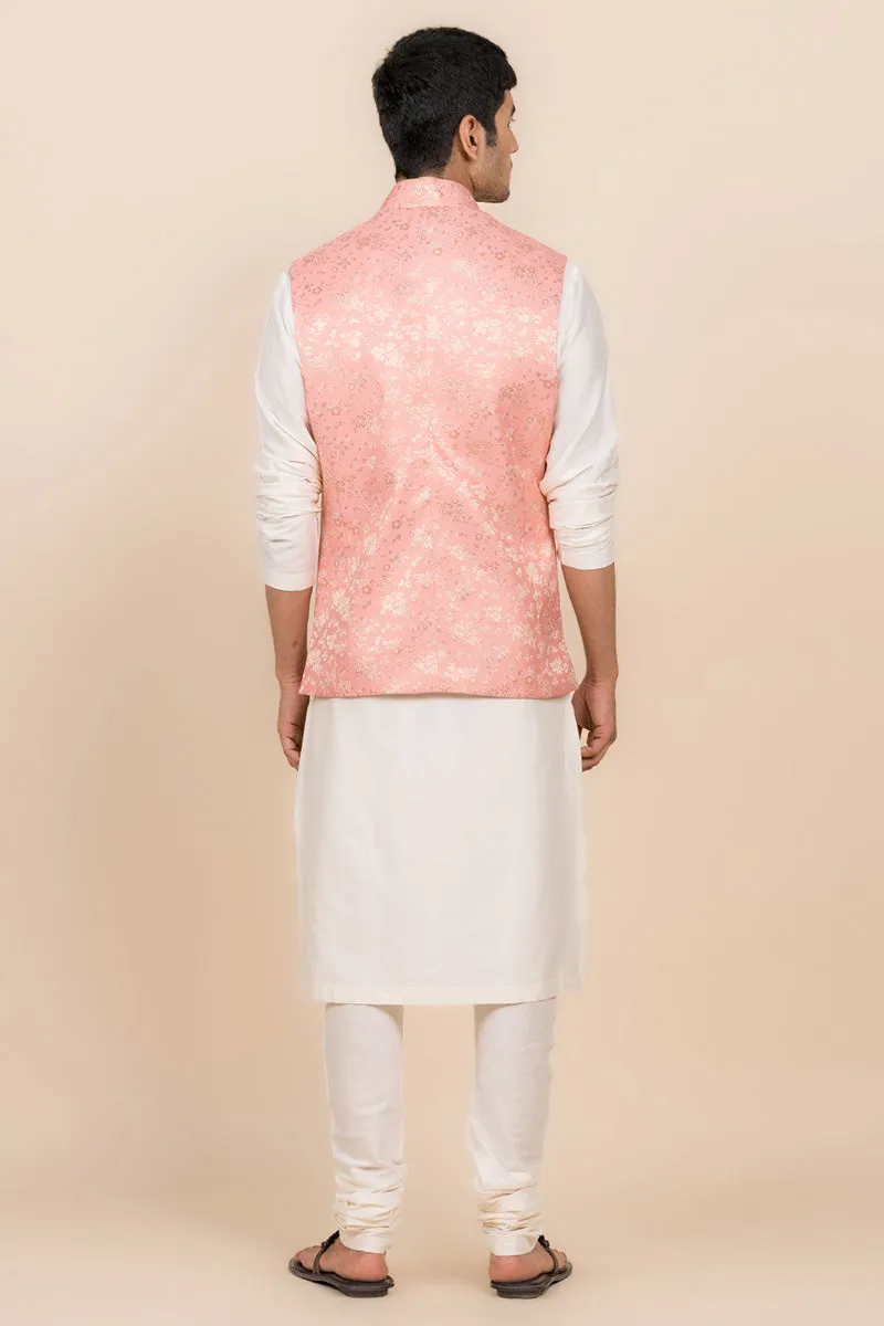 Classic Peach Brocade Bundi