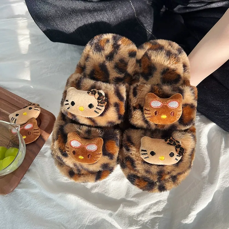 Cozy Leopard Slippers