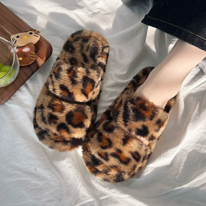 Cozy Leopard Slippers