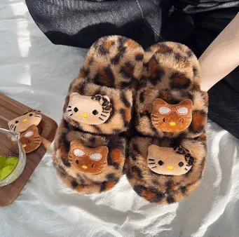 Cozy Leopard Slippers