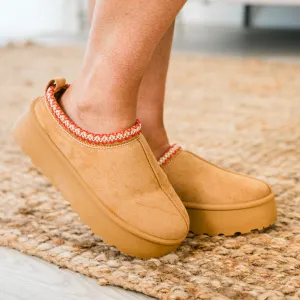 Cozy Vibes Only Slippers, Tan