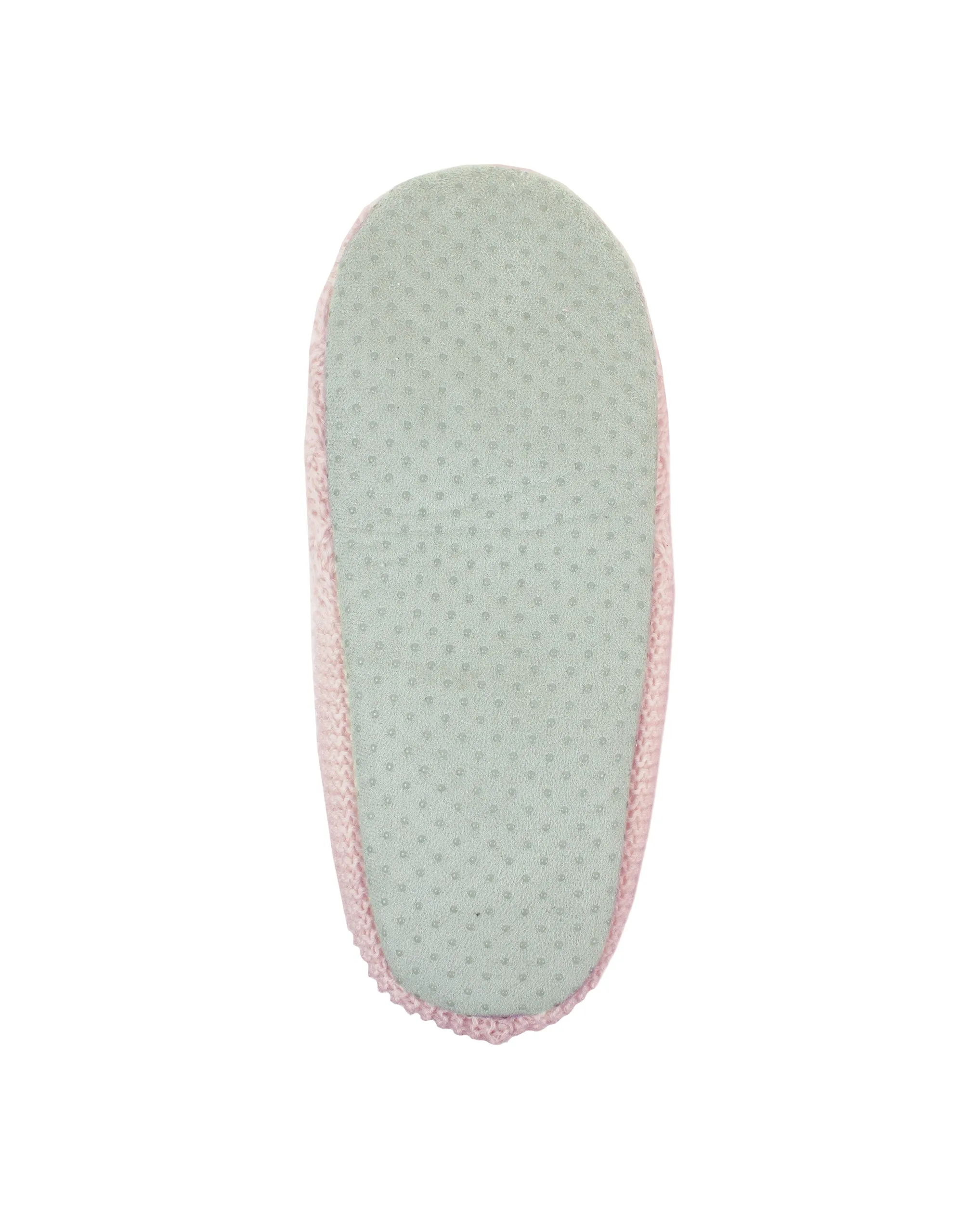 Crochet Sherpa Lined Slipper - Pink