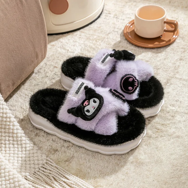 Cute Plush Fluffy Home slippers