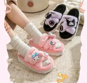 Cute Plush Fluffy Home slippers