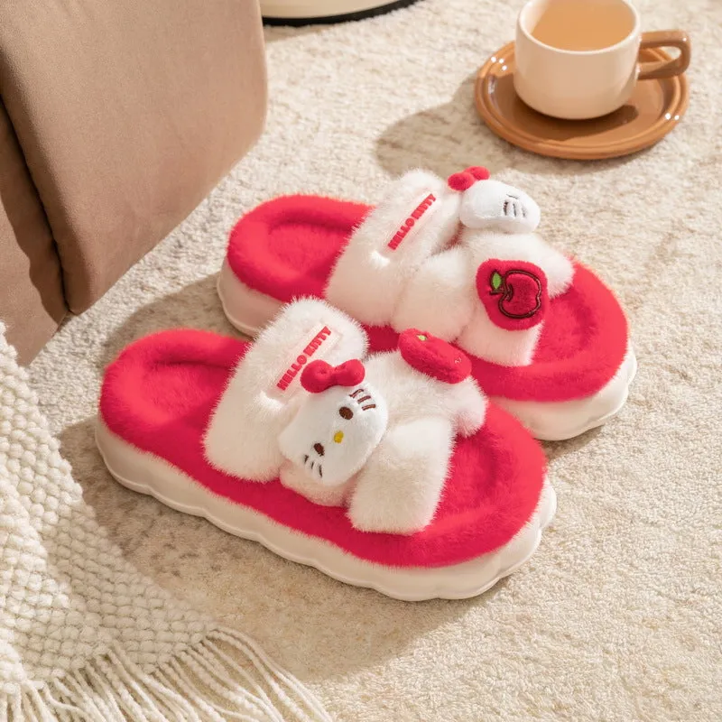 Cute Plush Fluffy Home slippers