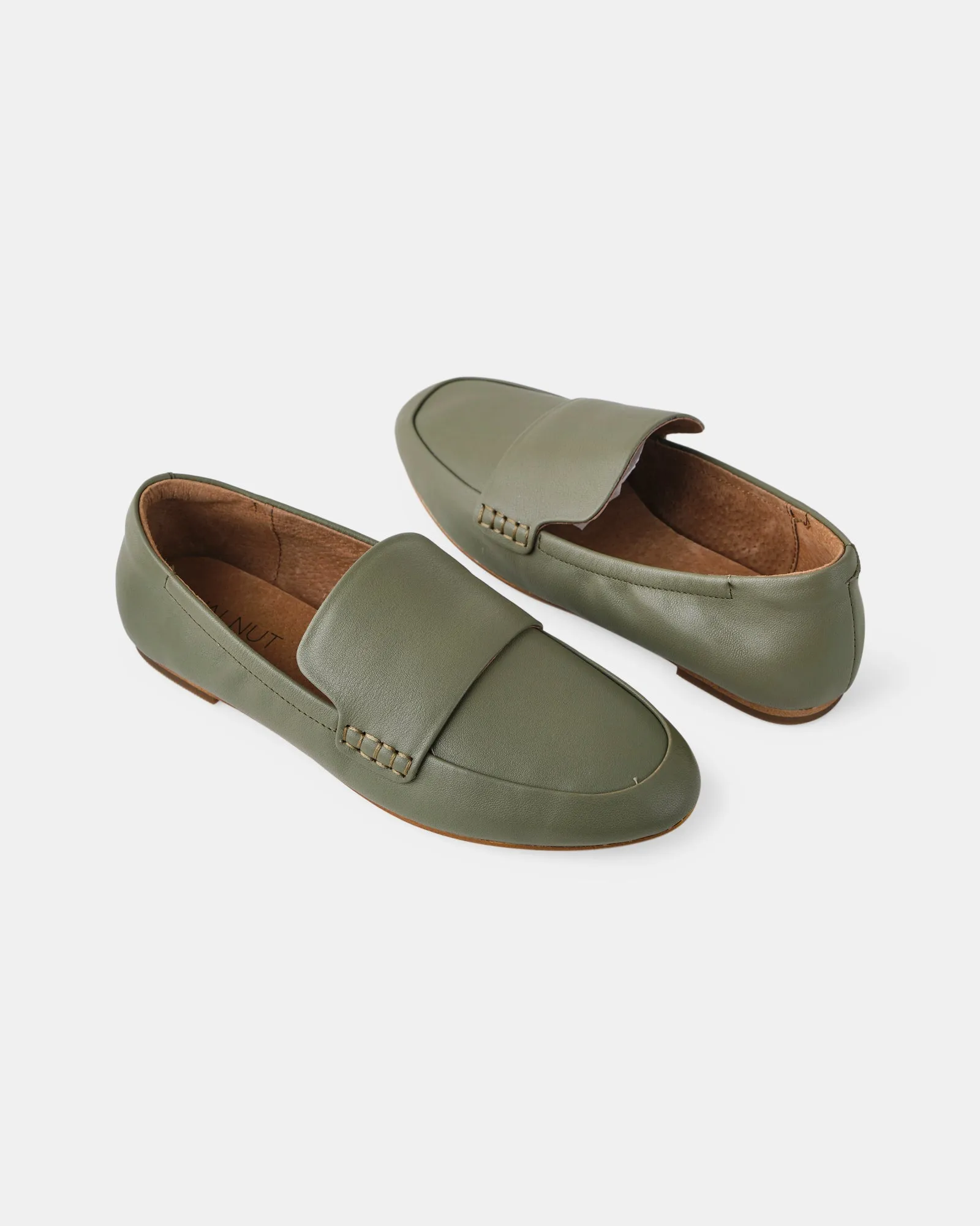 Dutch Leather Loafer - Olive