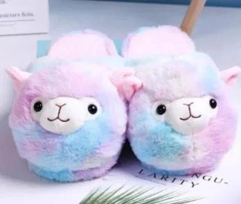 Fluffy Alpaca Slippers