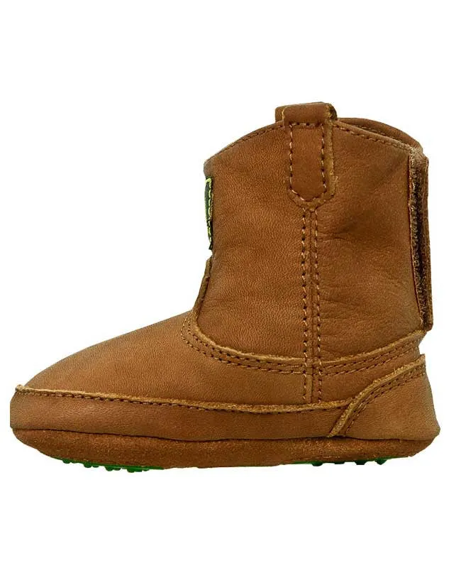 Johnny Popper Leather Crib Boots