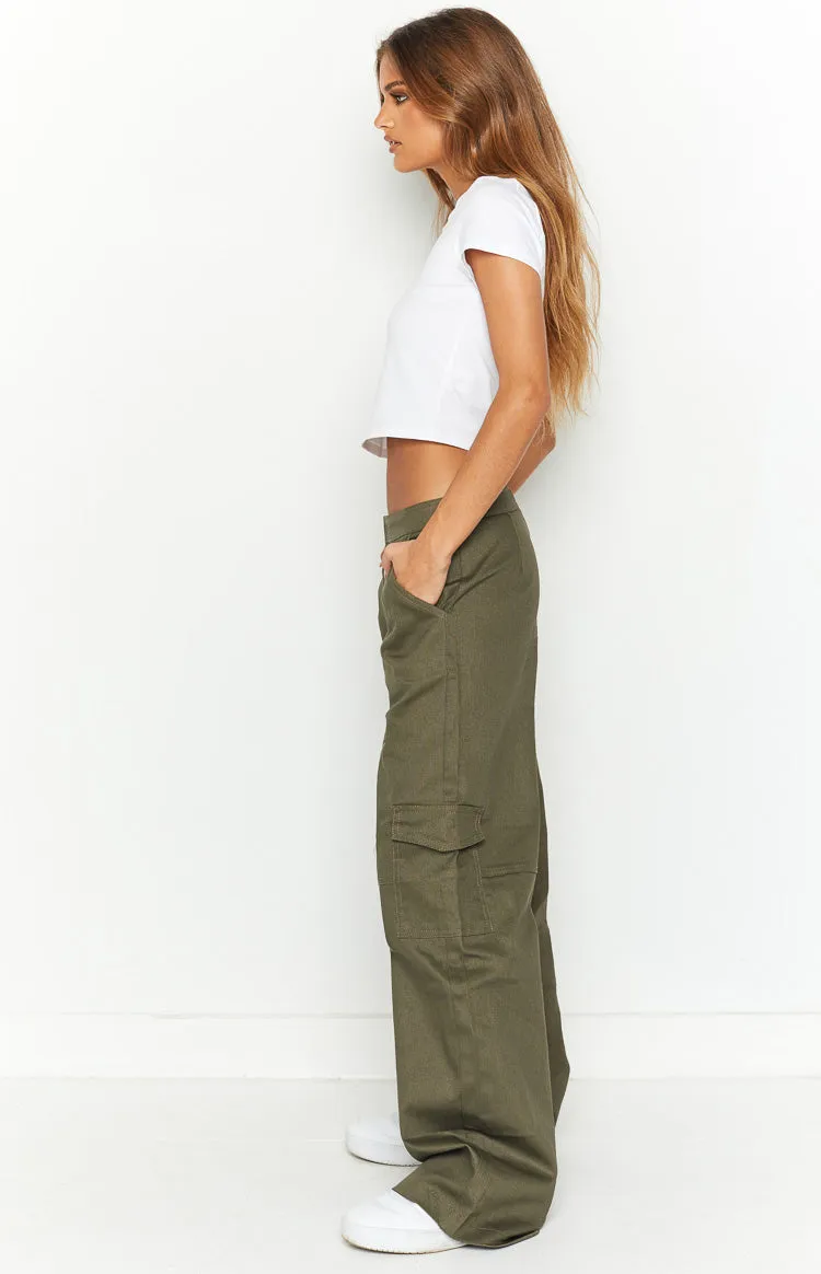 Josie Khaki Cargo Pants