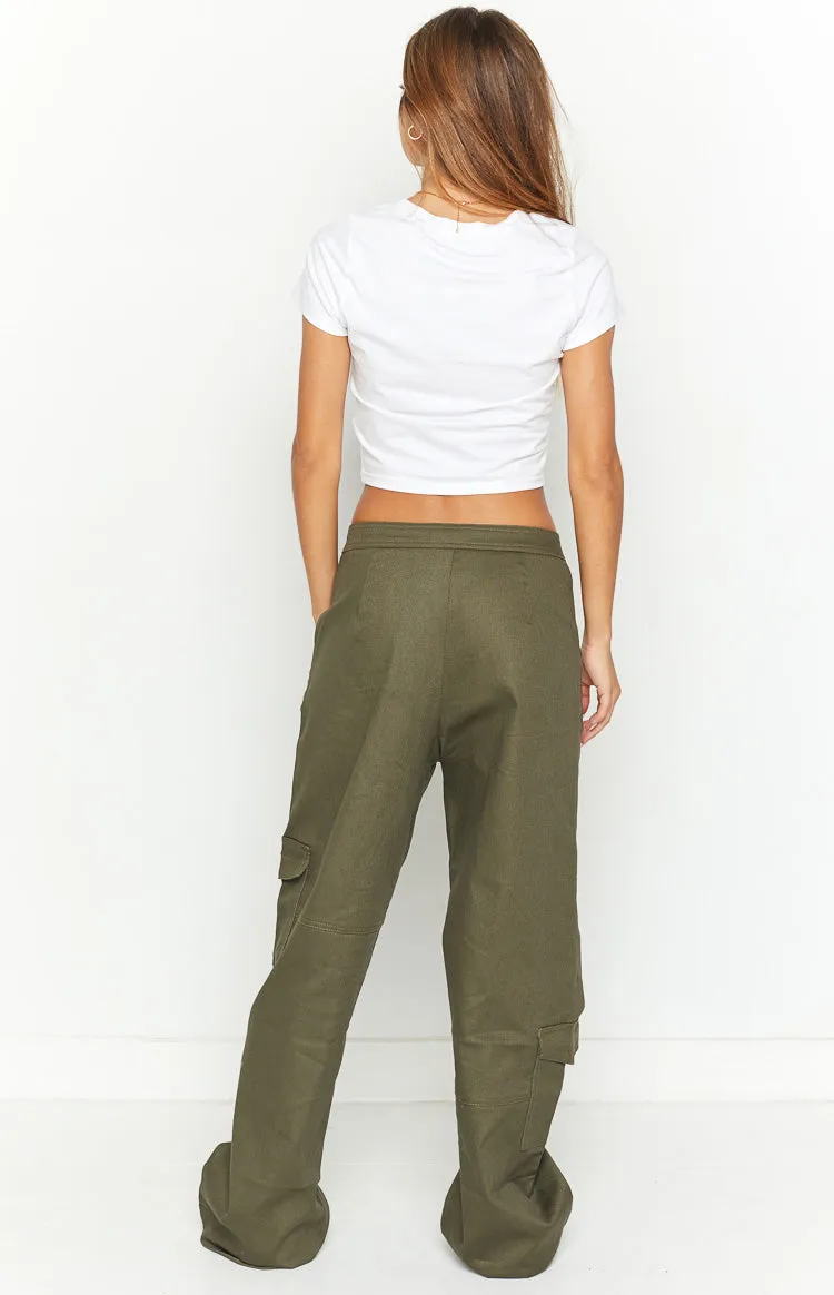 Josie Khaki Cargo Pants