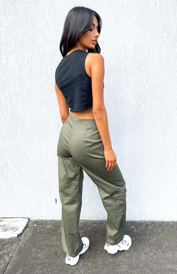 Josie Khaki Cargo Pants