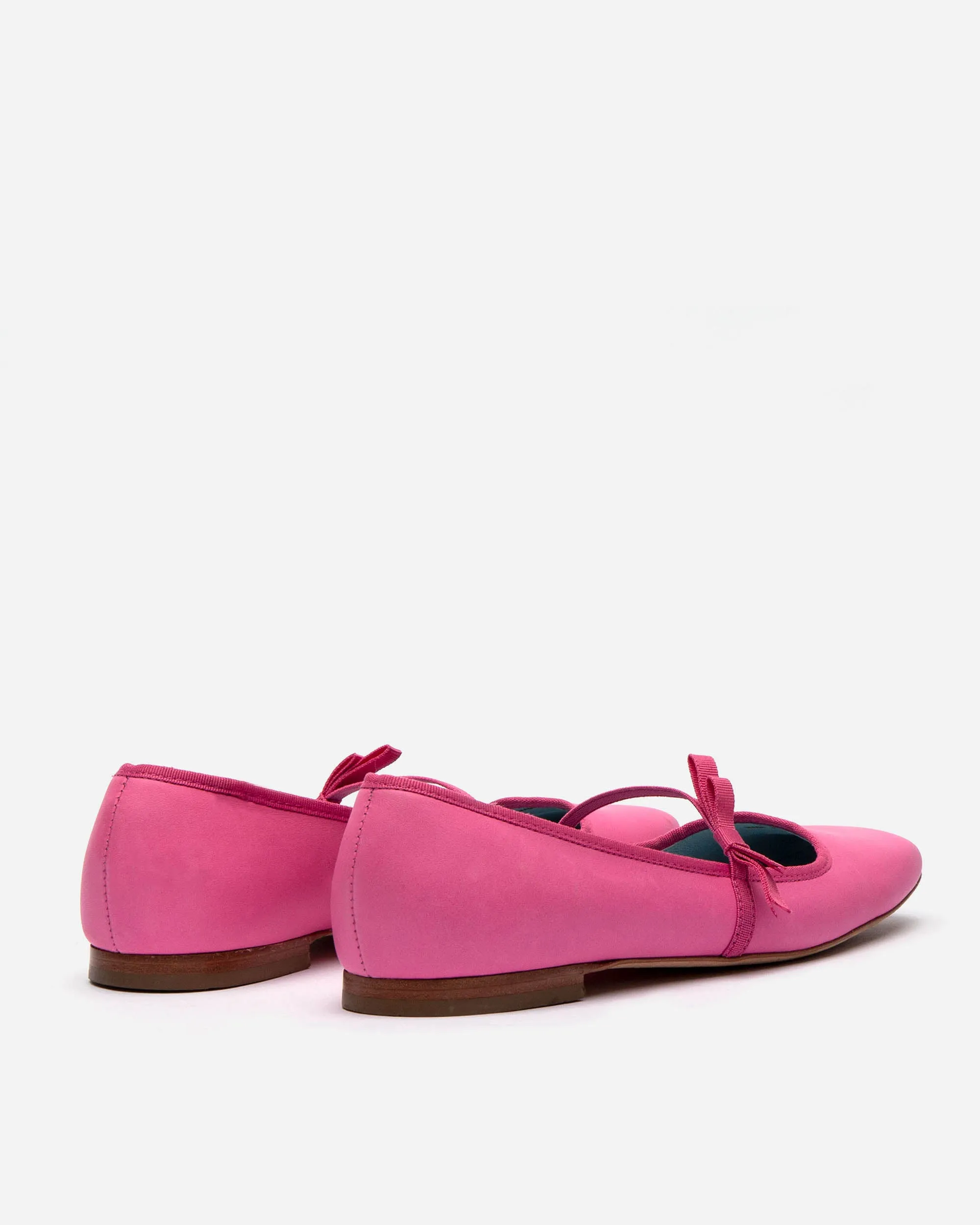 Jude Mary Jane Leather Flat Pink