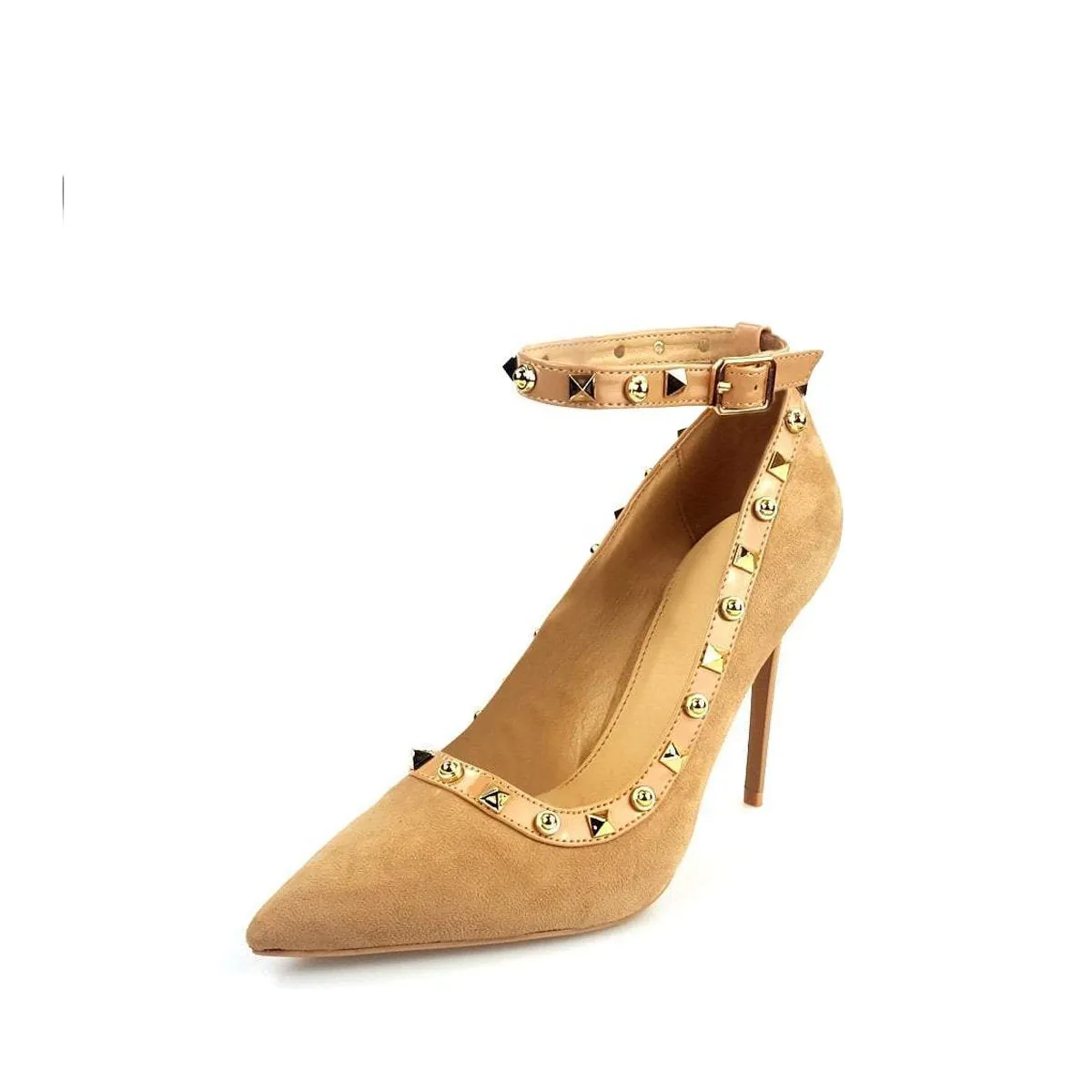 Katrin Court Shoe With Stud Trim