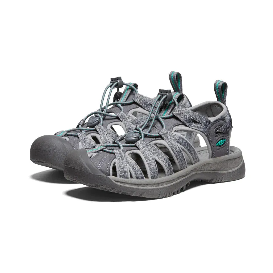 Keen Whisper Medium Grey Peacock Green Women's Sandal