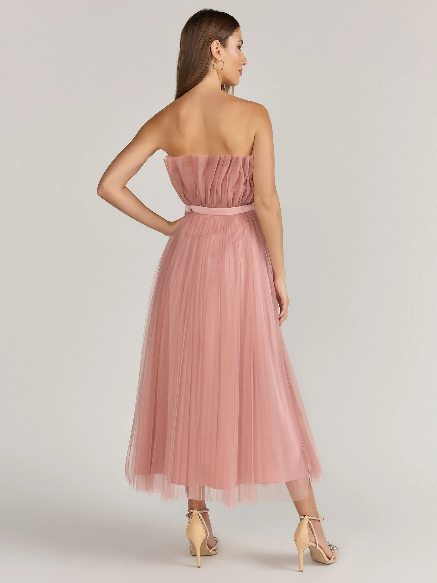 Lena Sleeveless Pleated Tulle Dress - Brands We Love