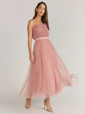 Lena Sleeveless Pleated Tulle Dress - Brands We Love