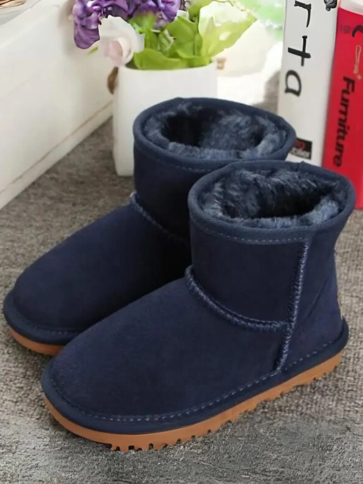 Let It Snow Fleece-Lined Snow Boots By Liv and Mia