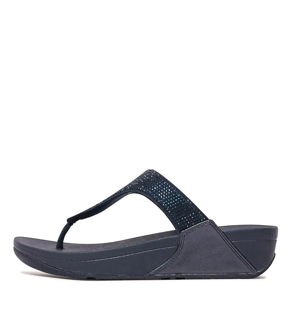 Lulu Crystal Midnight Navy Sandals