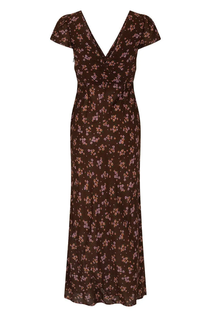 Melody Bias Maxi Dress | Antique Walnut