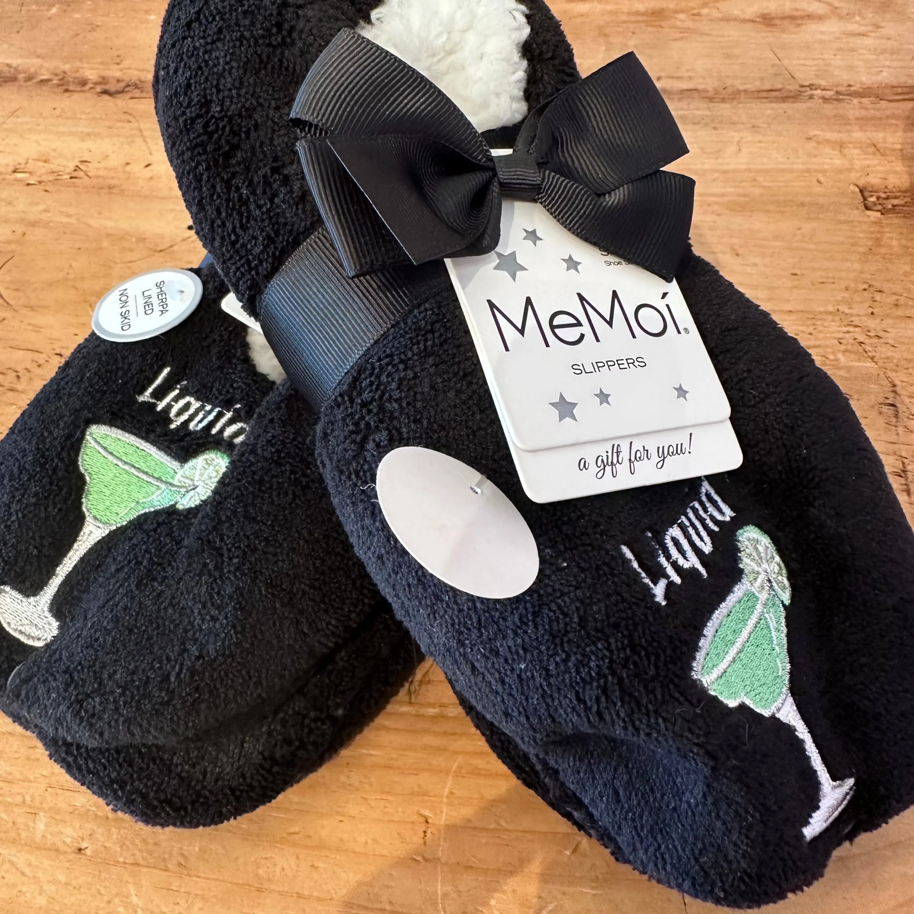 MeMoi Liquid Therapy Sherpa-Lined Slippers