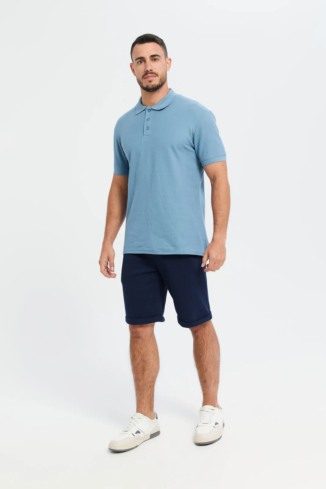 Men Navy Pull On Short