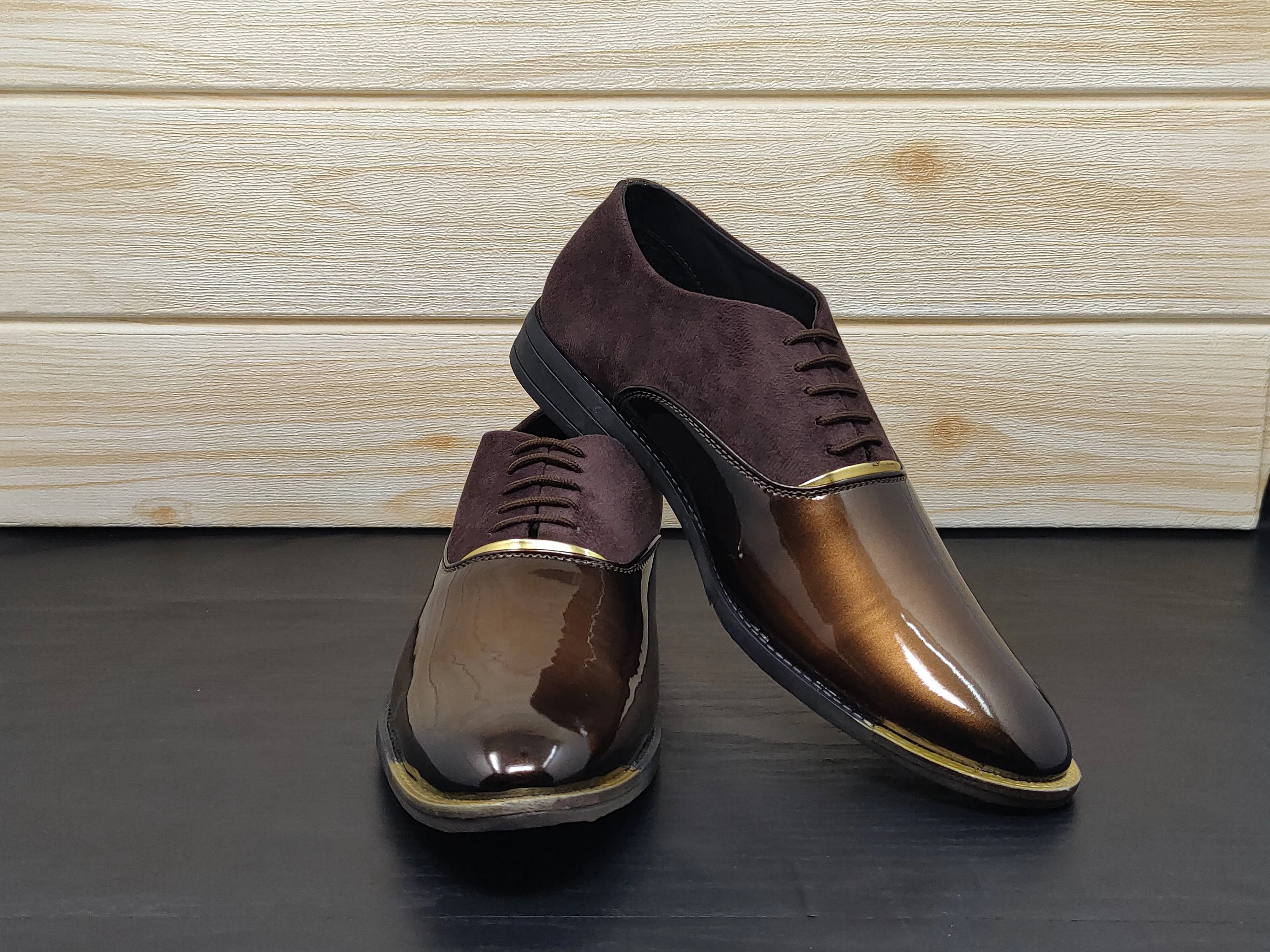 Men's Dark Brown Oxford Shoes for Wedding and Partywear-JonasParamount