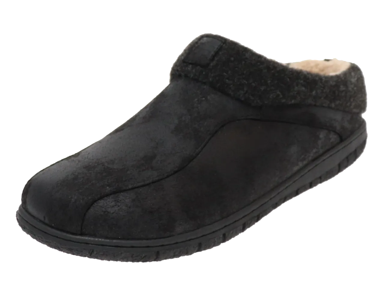 Mens Foamtreads "Lucas 3" Slipper - Black