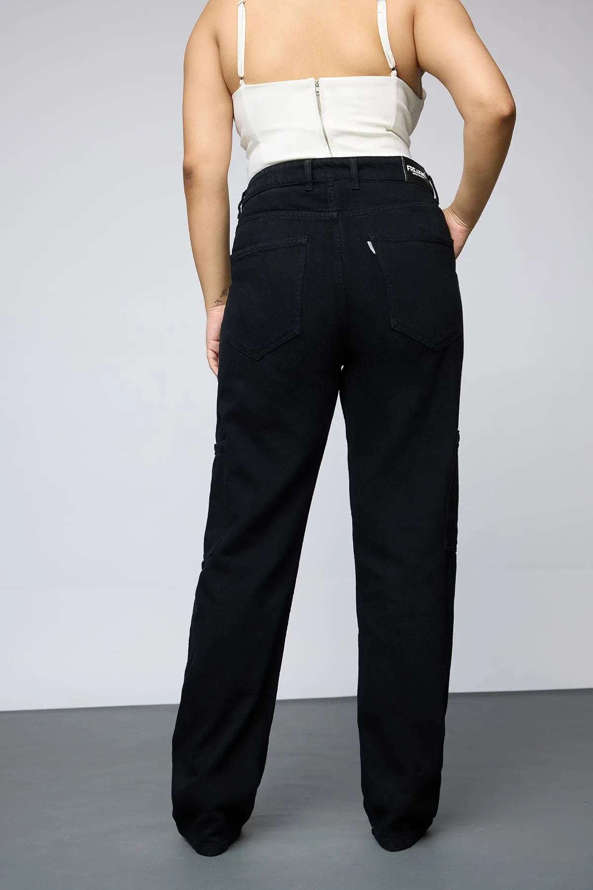 Midnight Luxe Curve Cargo Jeans