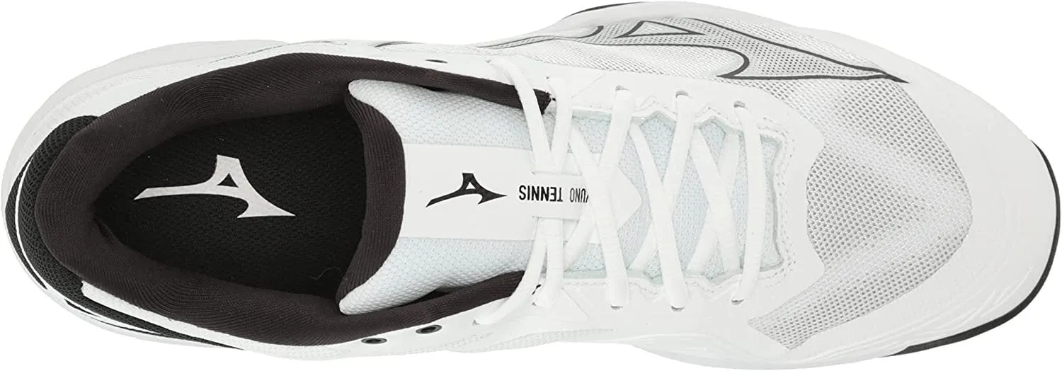 Mizuno Men's Wave Exceed Light AC Tennis Shoes - White/ Black