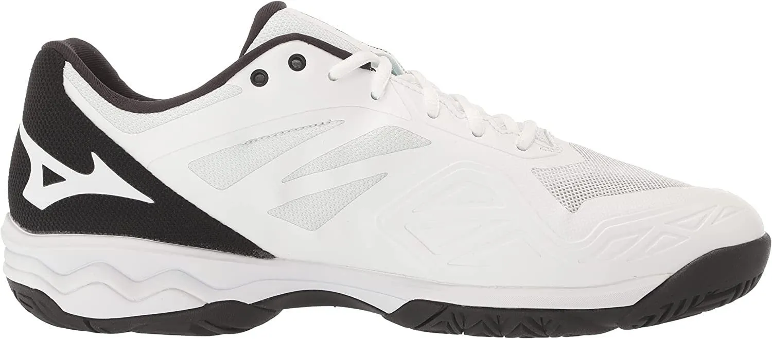 Mizuno Men's Wave Exceed Light AC Tennis Shoes - White/ Black