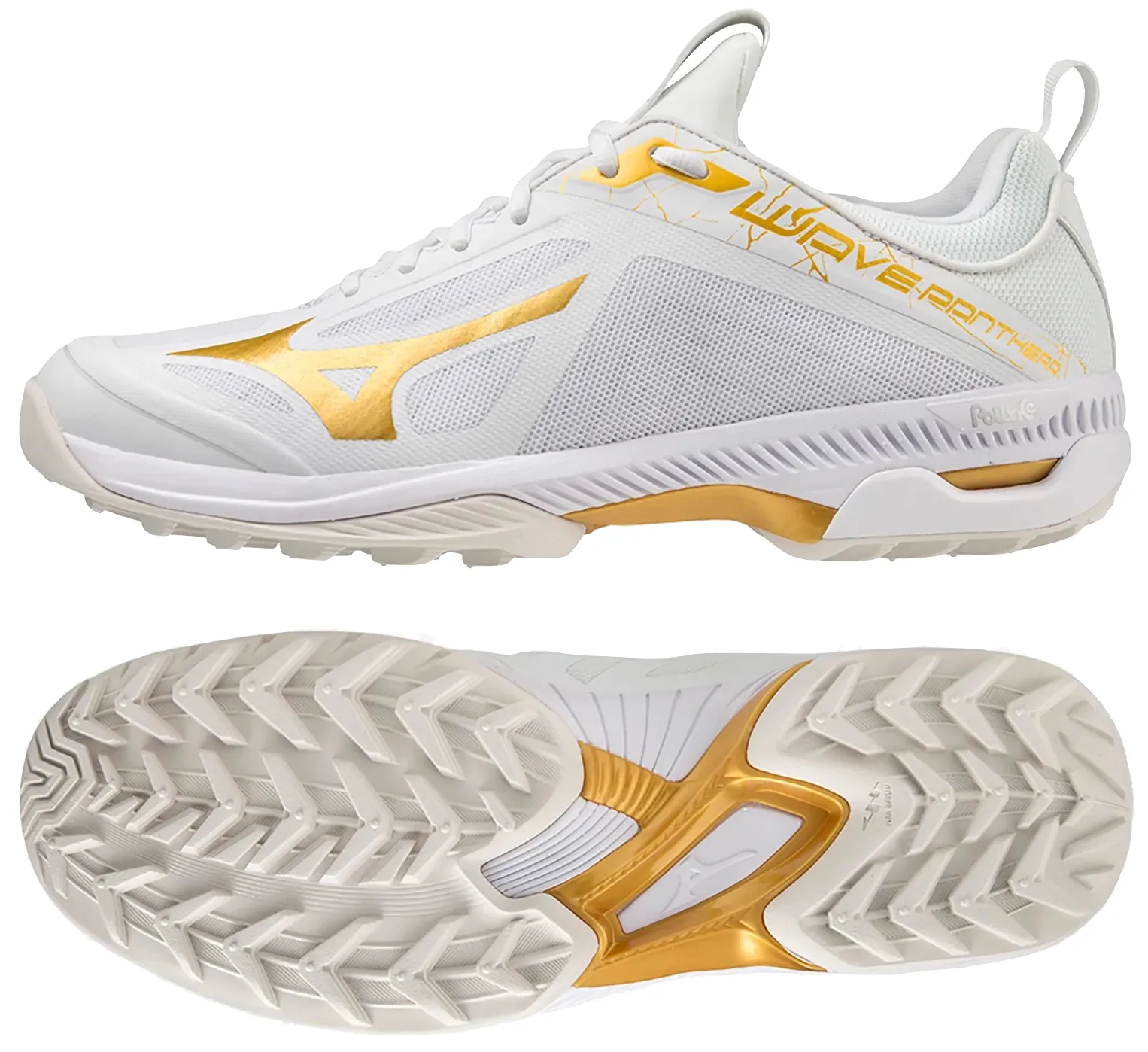 Mizuno Wave Panthera Mens (White/Gold)