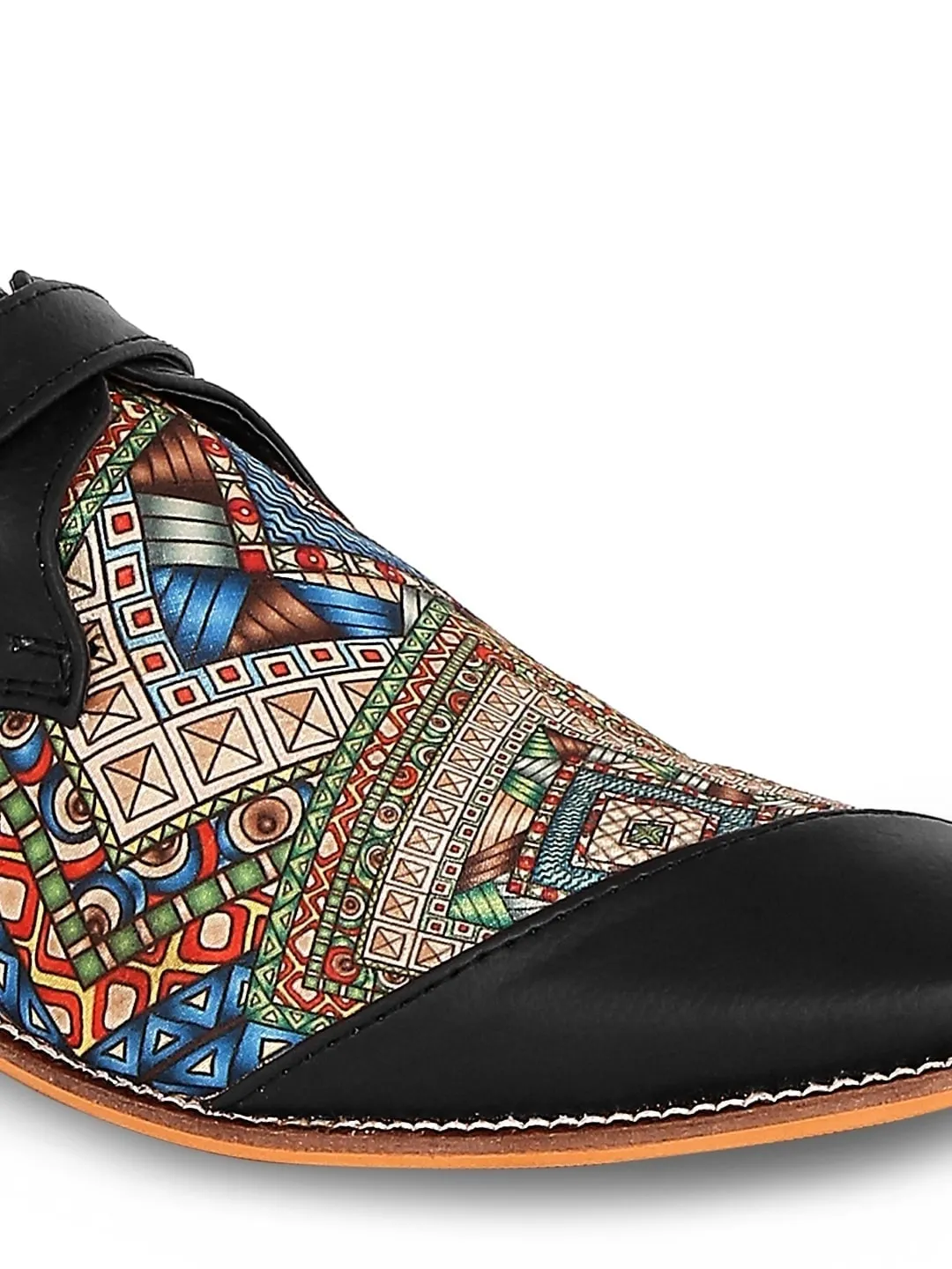 Multicolour Mughal Print Monk Shoes