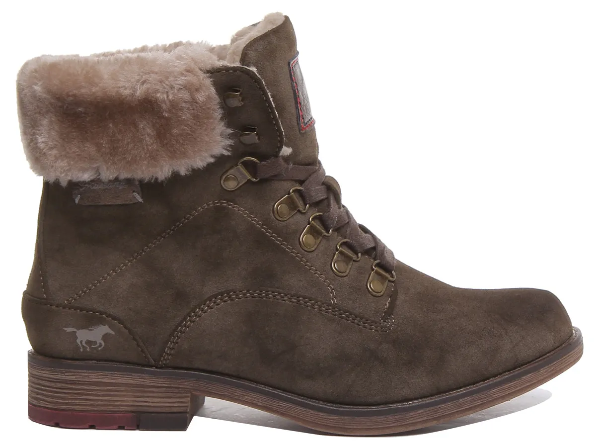 Mustang 1295-609 In Olive For Womens