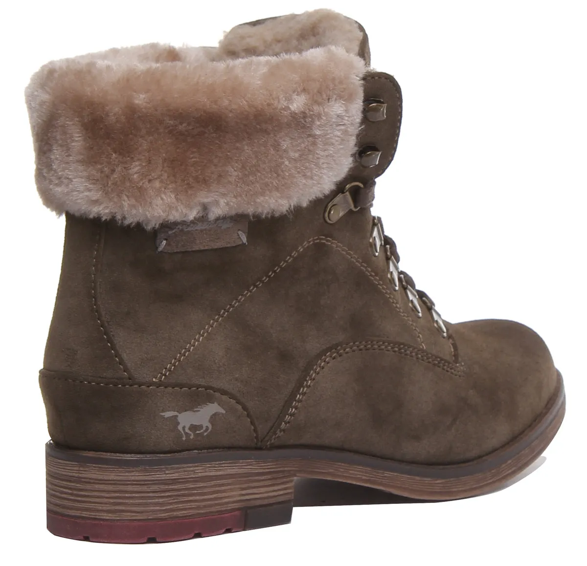 Mustang 1295-609 In Olive For Womens