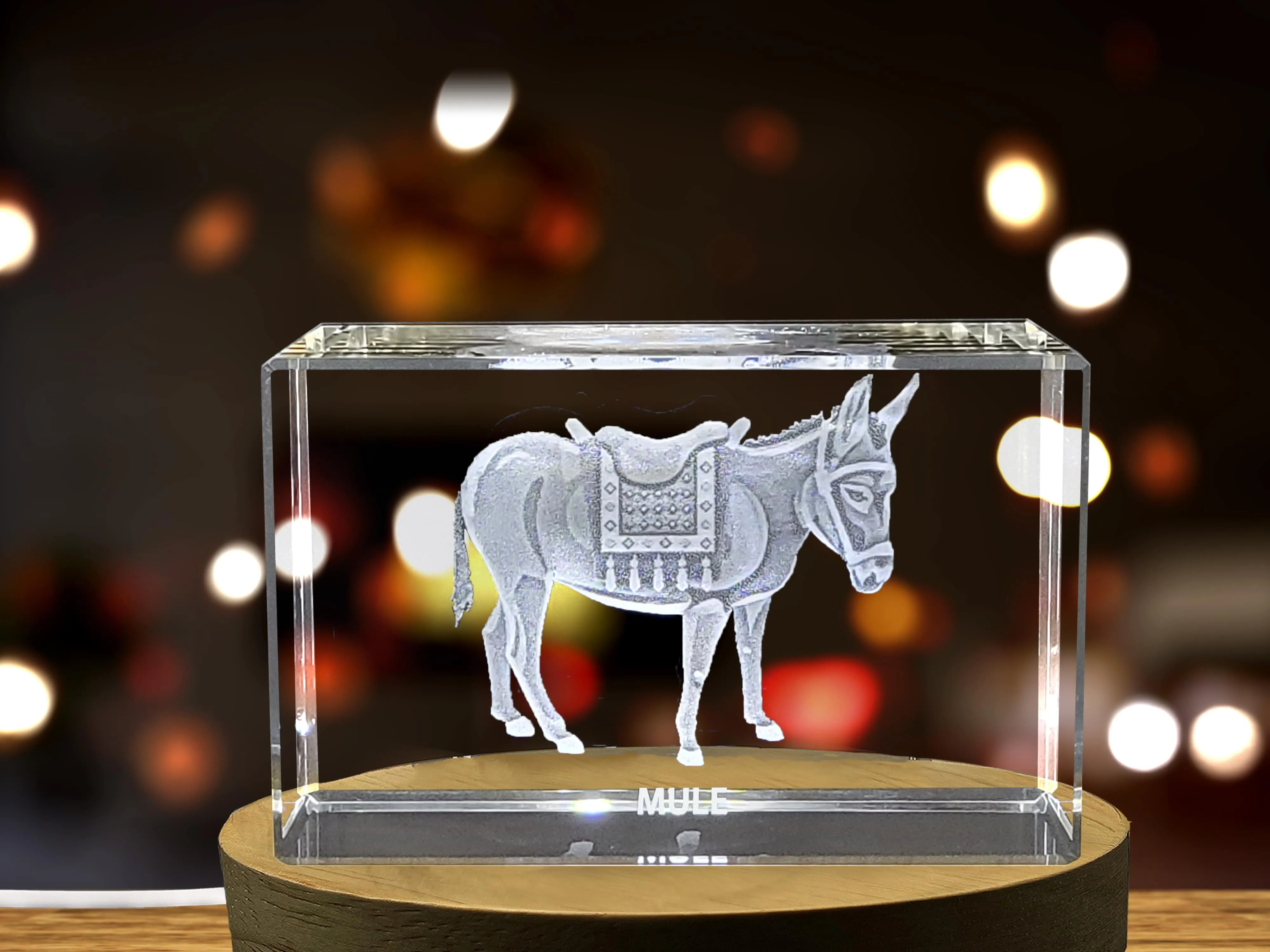 Noble Mule Crystal Carvings | Exquisite Gems Etched with Hardy Equine Workers