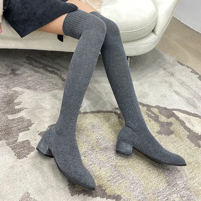 Oh So Cozy Over The Knee Boot