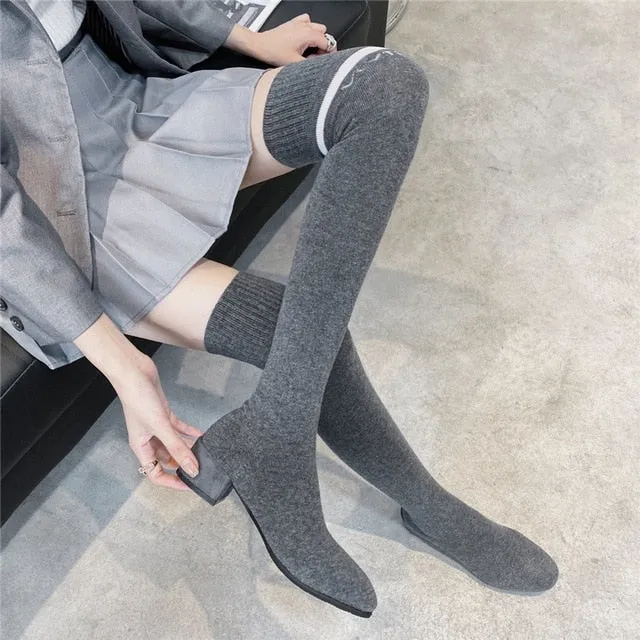 Oh So Cozy Over The Knee Boot