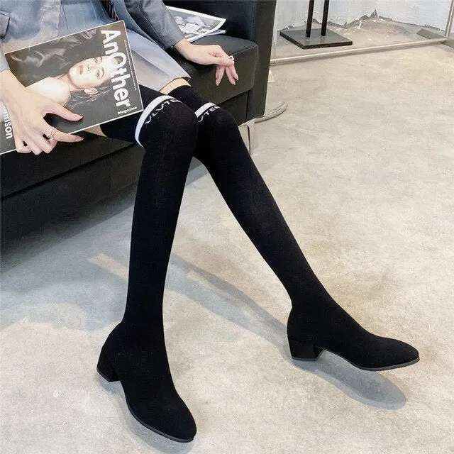 Oh So Cozy Over The Knee Boot